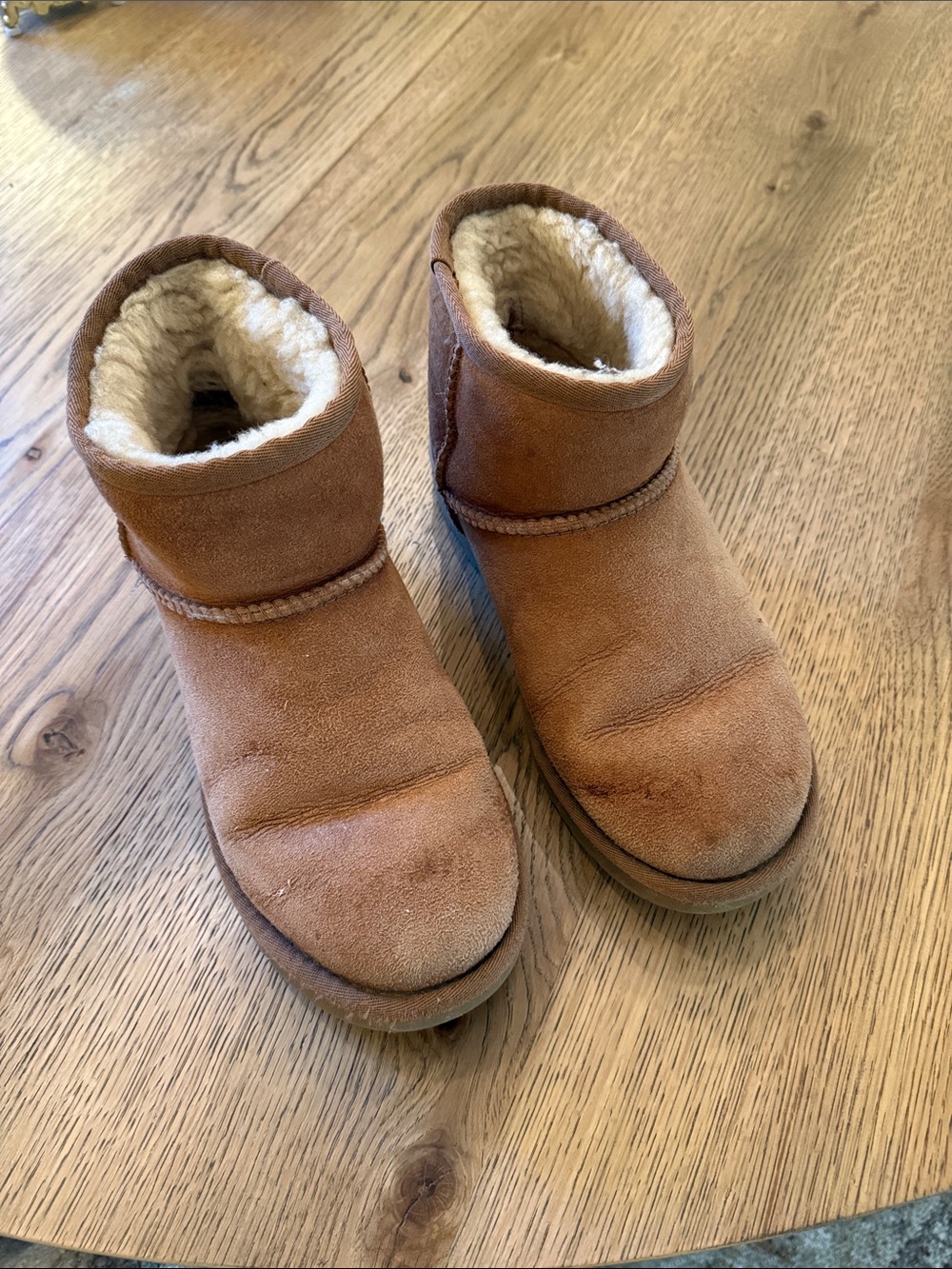 UGG Kids Chestnut Brown Shearling Boots